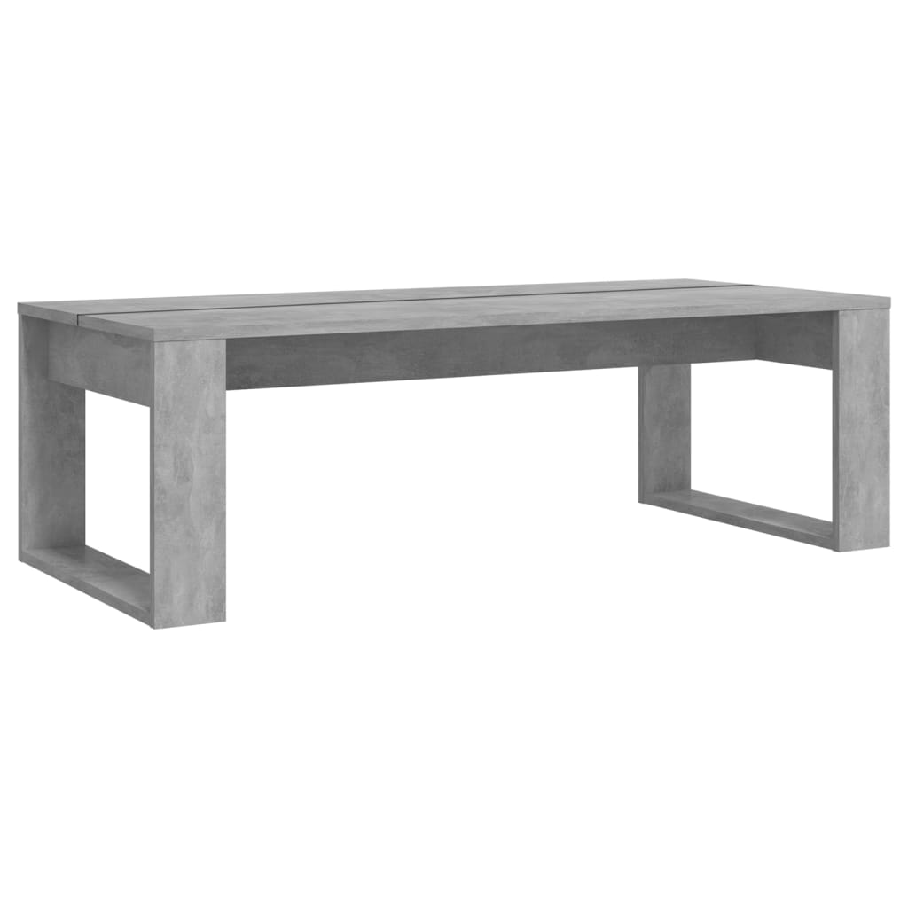  Konferenčný stolík betónový sivý 110x50x35 cm drevotrieska