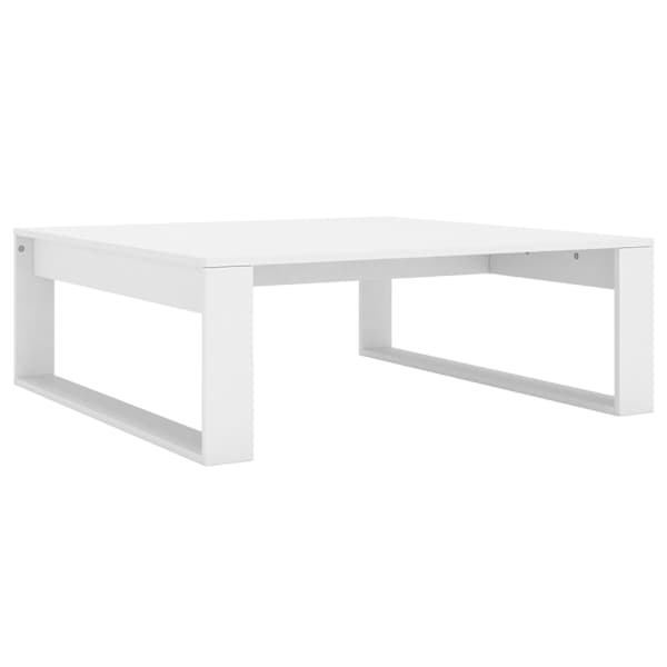 vidaXL kohvilaud, valge, 100 x 100 x 35 cm, tehispuit