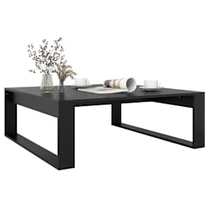 Konferenční stolek černý 100 x 100 x 35 cm kompozitní dřevo - obrázek 6