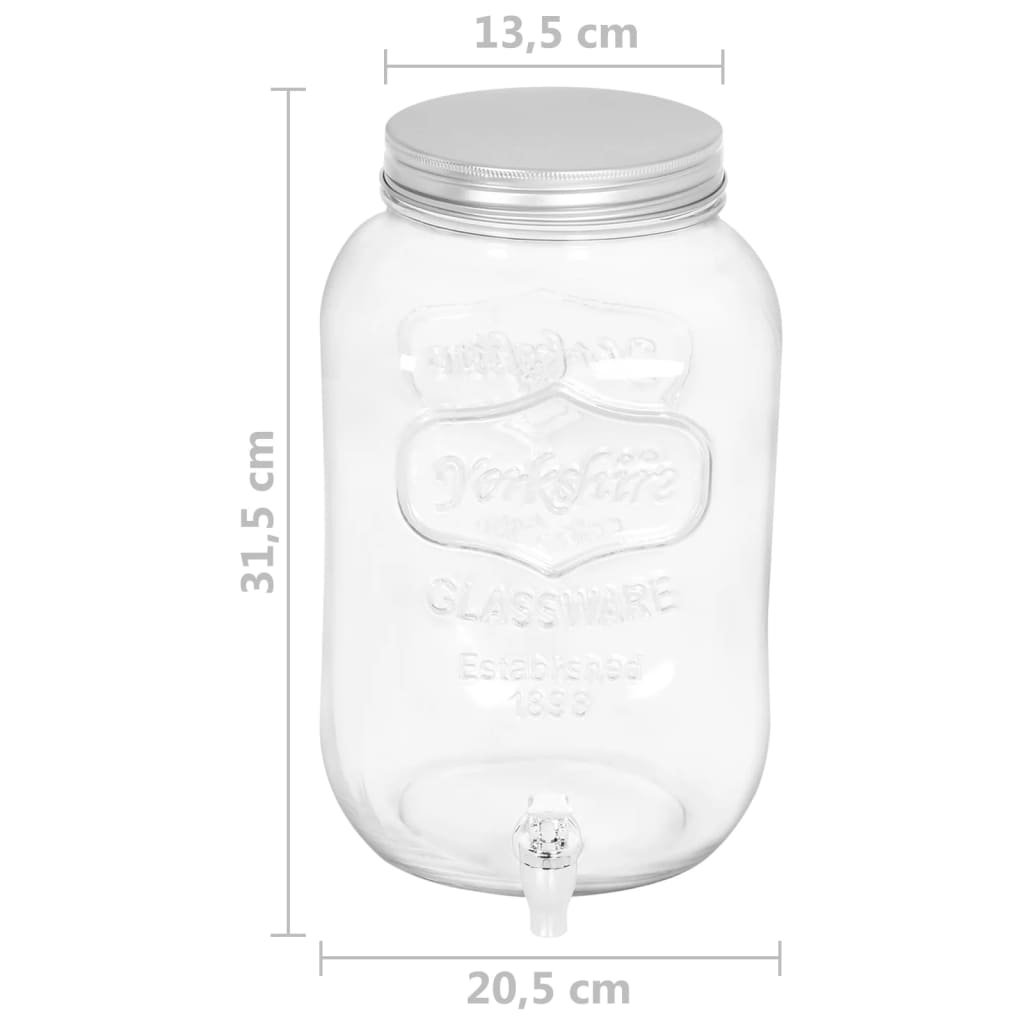Üveg italadagoló 8050 ml 