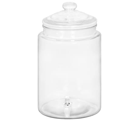 vidaXL dzērienu dispensers, 5800 ml, stikls