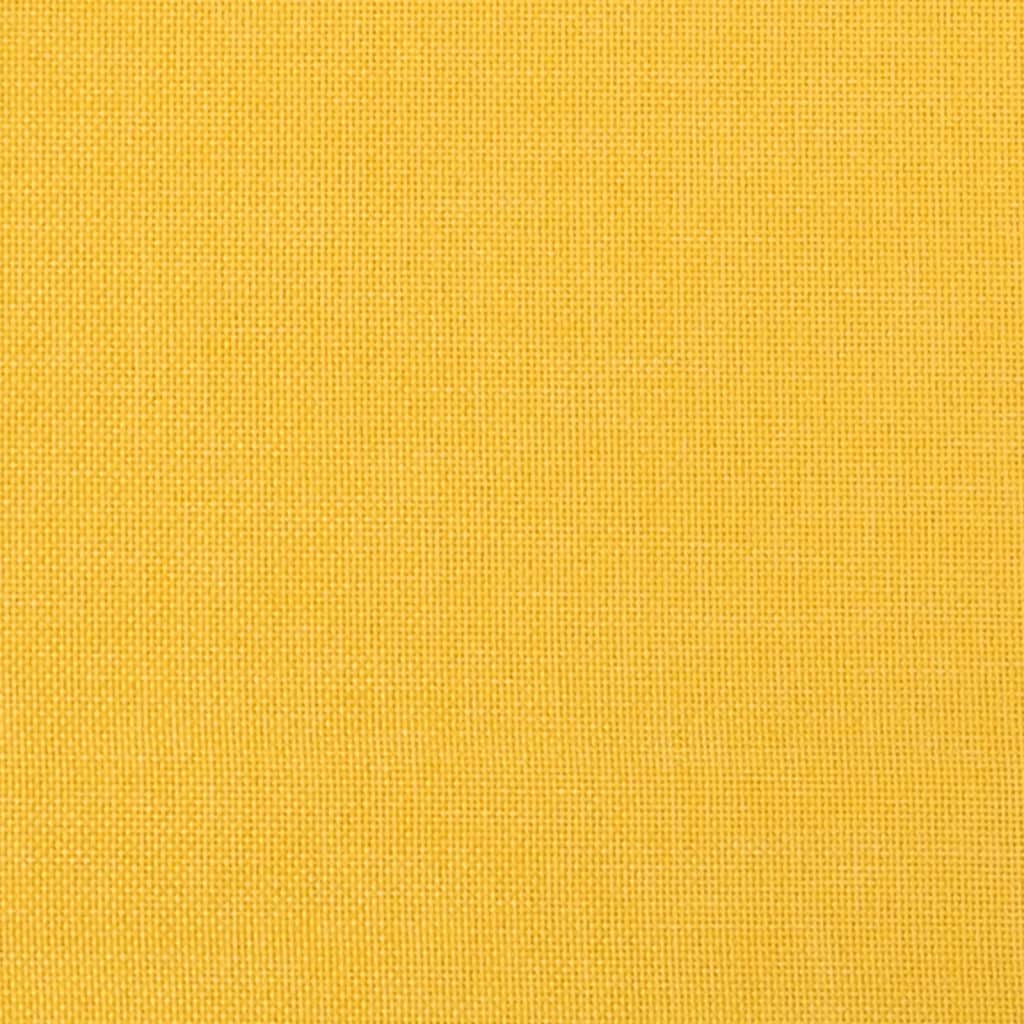 Kétszemélyes sárga szövet kanapéágy 