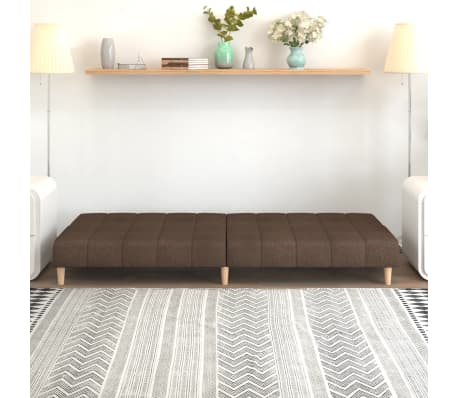 vidaXL B&auml;ddsoffa 2-sits taupe tyg