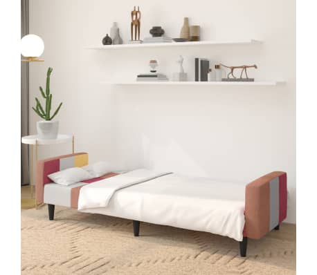 vidaXL Sofá cama de 2 plazas de tela