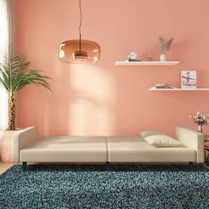 vidaXL 2-miestna rozkladacia pohovka s 2 vank&uacute;&scaron;mi, kr&eacute;mov&aacute;, zamat