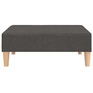 vidaXL kājsoliņ&scaron;, 78x56x32 cm, tum&scaron;i pelēks audums