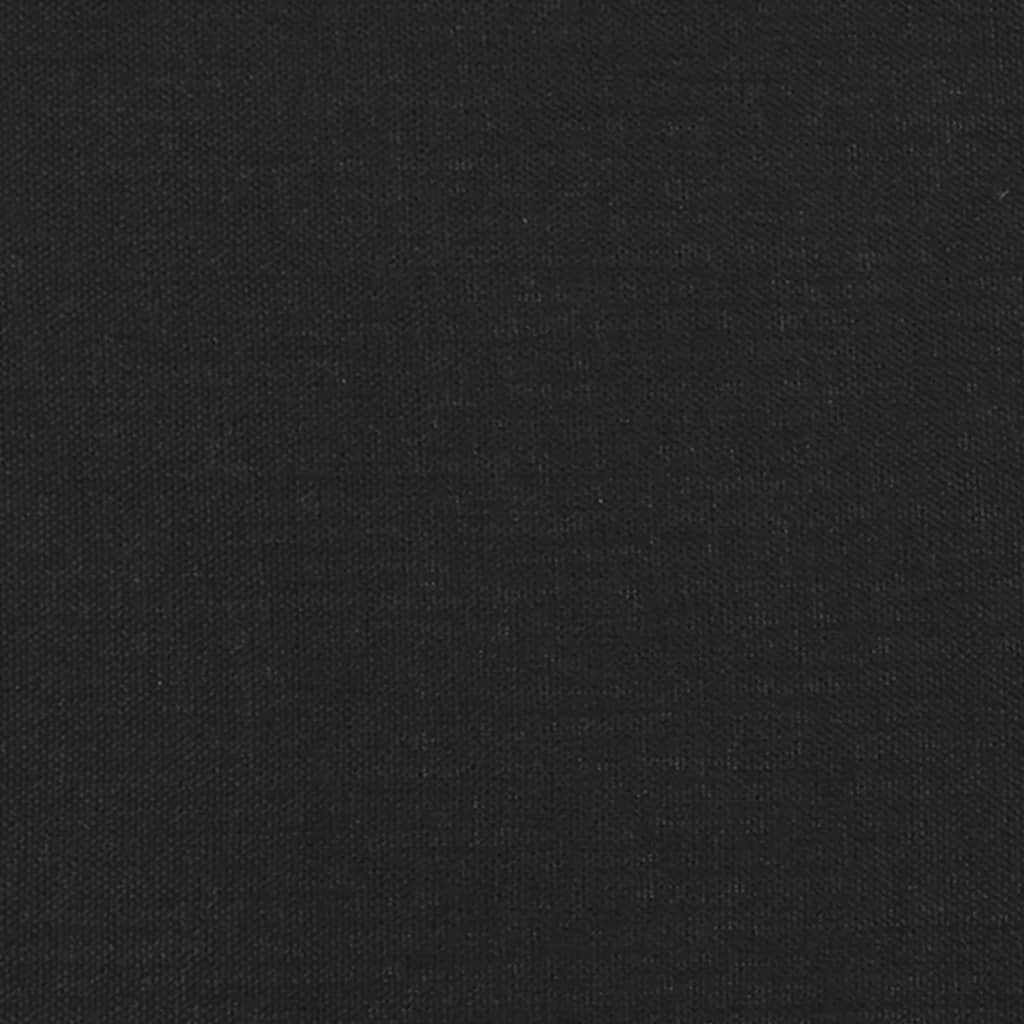 Fekete szövet lábzsámoly 78 x 56 x 32 cm 