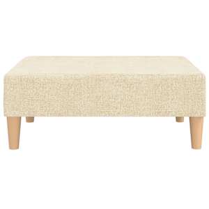 vidaXL Υποπόδιο Κρεμ 78 x 56 x 32 εκ. Υφασμάτινο