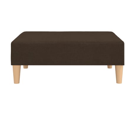 vidaXL Taburet, maro &icirc;nchis,78x56x32 cm, material textil