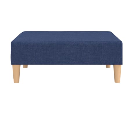 vidaXL Fu&szlig;hocker Blau 78x56x32 cm Stoff