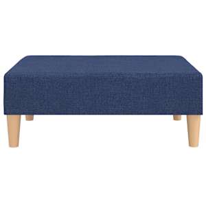 vidaXL Fu&szlig;hocker Blau 78x56x32 cm Stoff