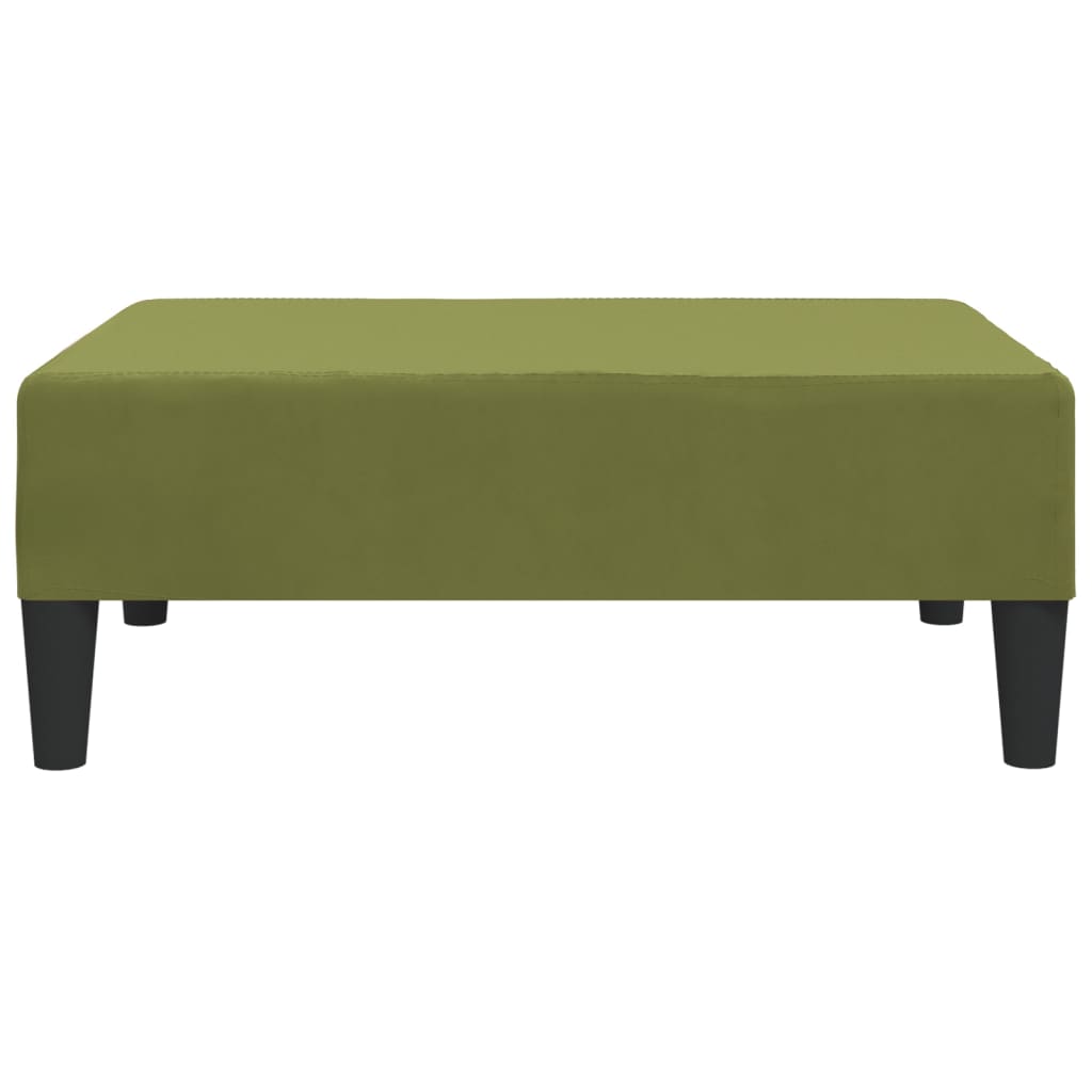 

vidaXL Voetenbank 78x56x32 cm fluweel lichtgroen