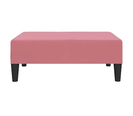 vidaXL Reposapi&eacute;s de terciopelo rosa 78x56x32 cm