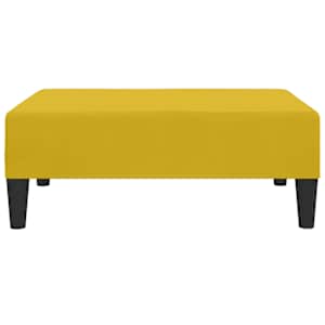 vidaXL Voetenbank 78x56x32 cm fluweel geel