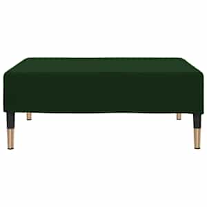 vidaXL sötétzöld bársony lábzsámoly 78 x 56 x 32 cm