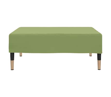 vidaXL Fu&szlig;hocker Hellgr&uuml;n 78x56x32 cm Samt