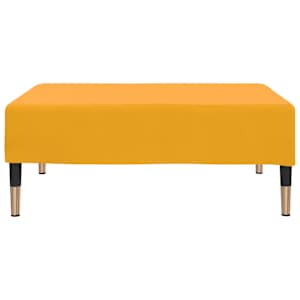 vidaXL Stolček za noge rumen 78x56x32 cm žamet