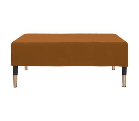 vidaXL Repose-pied Marron 78x56x32 cm Velours