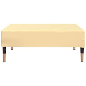 vidaXL Pakoja, kreminės spalvos, 78x56x32cm, aksomas