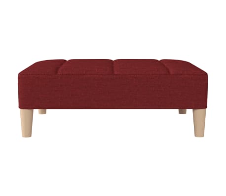 vidaXL Repose-pied Rouge bordeaux 78x56x32 cm Tissu