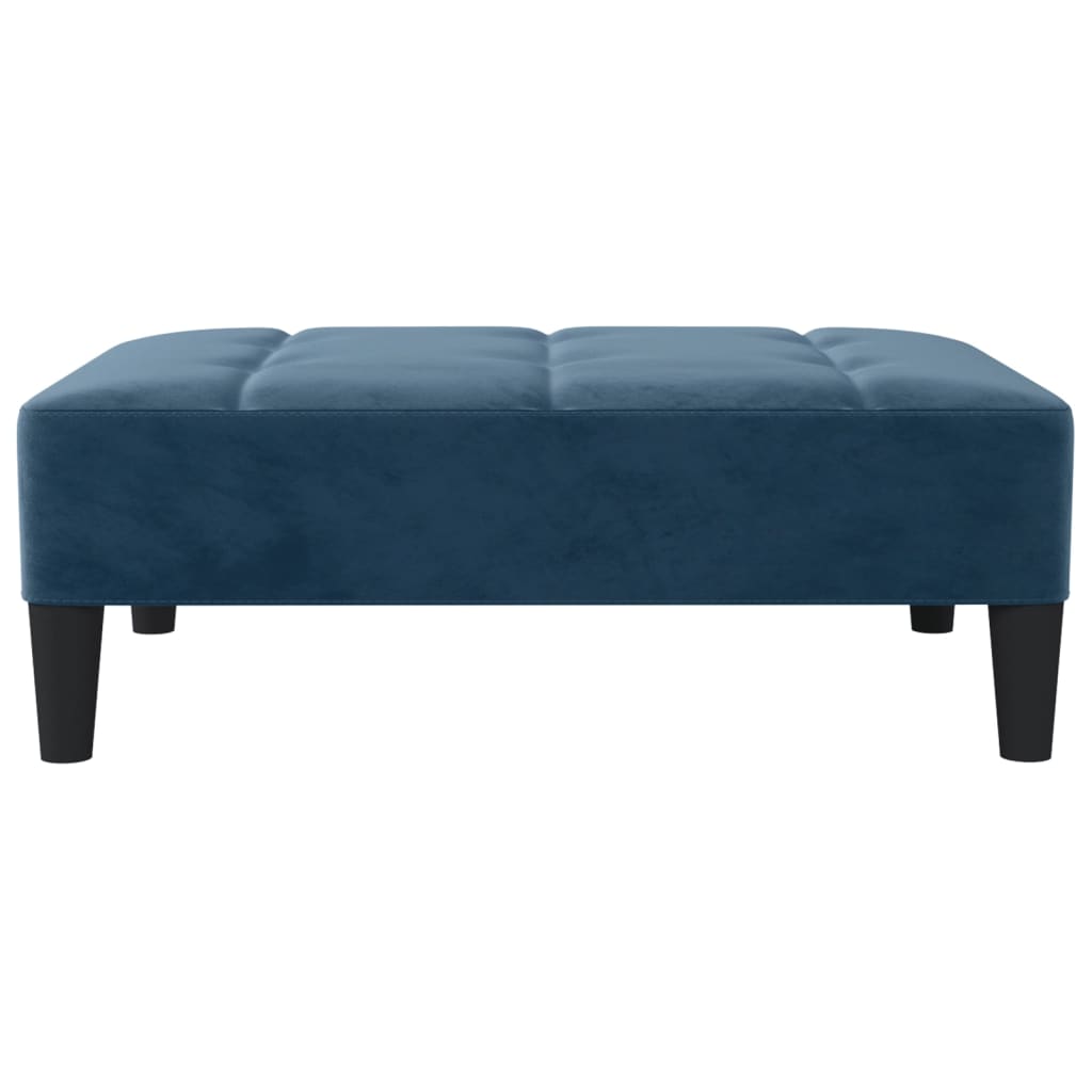 

vidaXL Voetenbank 78x56x32 cm fluweel blauw