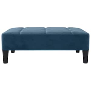 vidaXL Podn&oacute;żek, niebieski, 78x56x32 cm, tapicerowany aksamitem