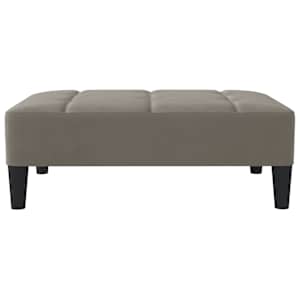 vidaXL Pakoja, &scaron;viesiai pilkos spalvos, 78x56x32cm, aksomas