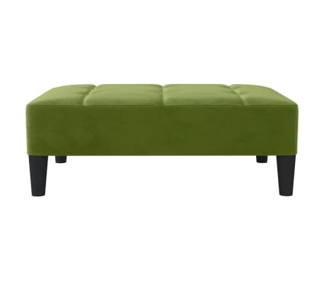 vidaXL Apoio de pés 78x56x32 cm veludo verde-claro