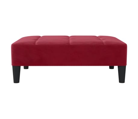 vidaXL Fußhocker Weinrot 78x56x32 cm Samt