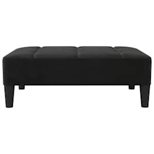 vidaXL Pakoja, juodos spalvos, 78x56x32cm, aksomas