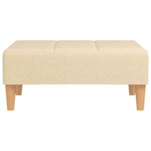 vidaXL Pakoja, kreminės spalvos, 78x56x32cm, audinys