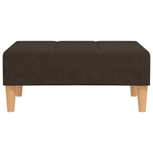 vidaXL Υποπόδιο Σκούρο Καφέ 78 x 56 x 32 εκ. Υφασμάτινο