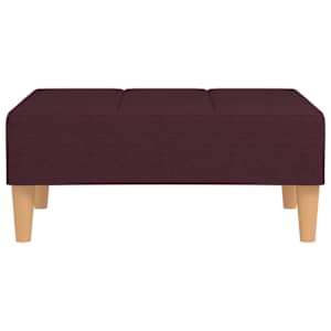 vidaXL Poggiapiedi Viola 78x56x32 cm in Tessuto