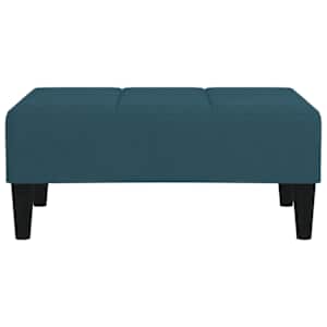 vidaXL Υποπόδιο Μπλε 78 x 56 x 32 εκ. Βελούδινο