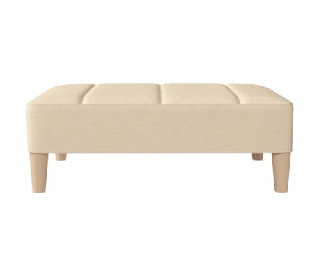 vidaXL Υποπόδιο Κρεμ 78 x 56 x 32 εκ. Υφασμάτινο
