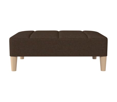 vidaXL Υποπόδιο Σκούρο Καφέ 78 x 56 x 32 εκ. Υφασμάτινο