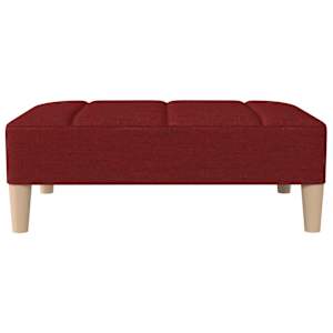 vidaXL Fu&szlig;hocker Weinrot 78x56x32 cm Stoff