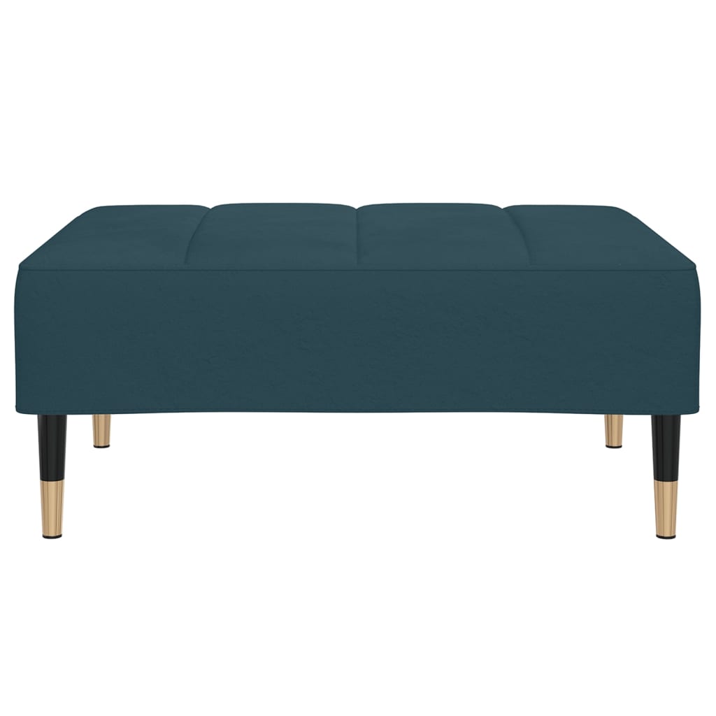 

vidaXL Voetenbank 78x56x32 cm fluweel blauw