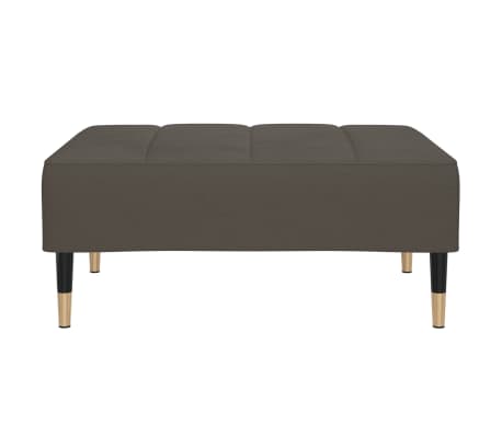 vidaXL Табуретка, тъмносива, 78x56x32 см, кадифе