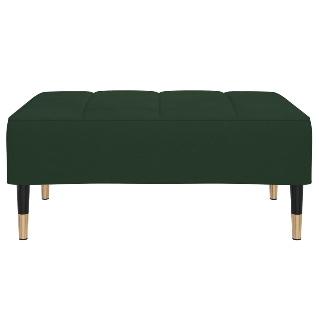

vidaXL Voetenbank 78x56x32 cm fluweel donkergroen