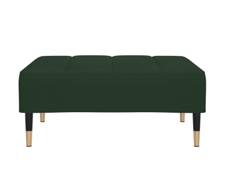 vidaXL Repose-pied Vert foncé 78x56x32 cm Velours