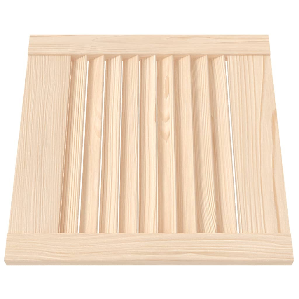 

vidaXL Louvredeuren 2 st 39,5x39,4 cm massief grenenhout