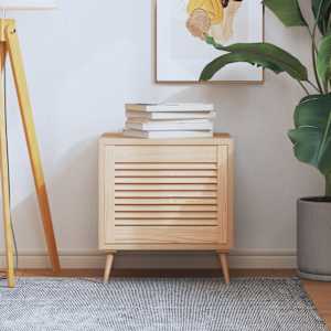 Vrata za omarico z letvicami 39,5x49,4 cm trdna borovina