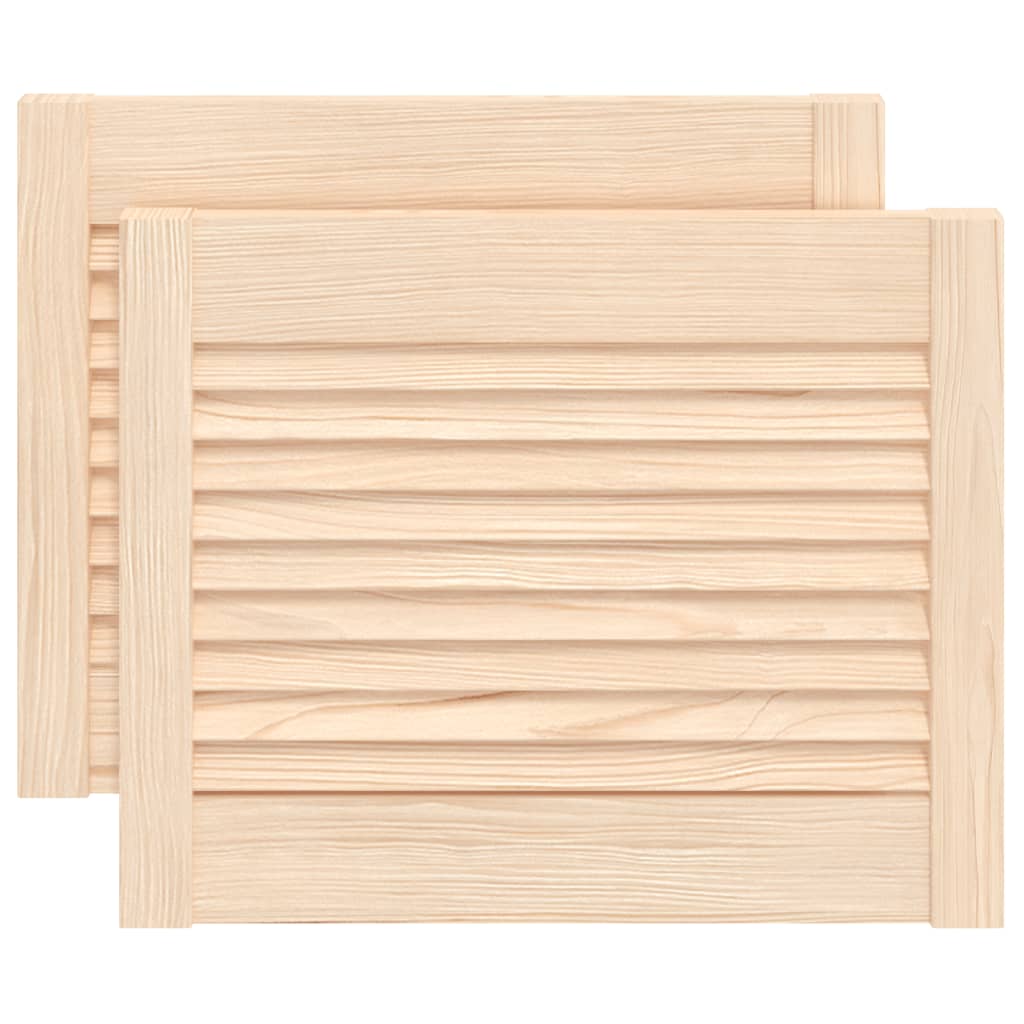 Uși lamelare, 2 buc., 39,5×49,4 cm, lemn masiv de pin