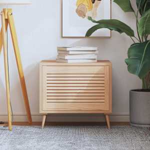 Vrata za omarico z letvicami 39,5x59,4 cm trdna borovina