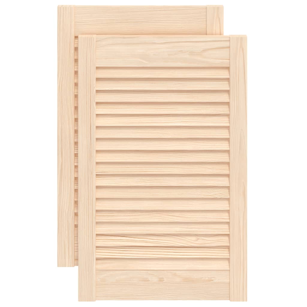 Uși lamelare, 2 buc., 61,5×39,4 cm, lemn masiv de pin