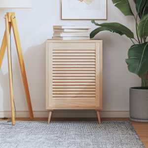 Vrata za omarico z letvicami 61,5x49,4 cm trdna borovina