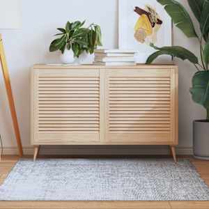 Vrata za omarico z letvicami 2 kosa 61,5x59,4 cm trdna borovina