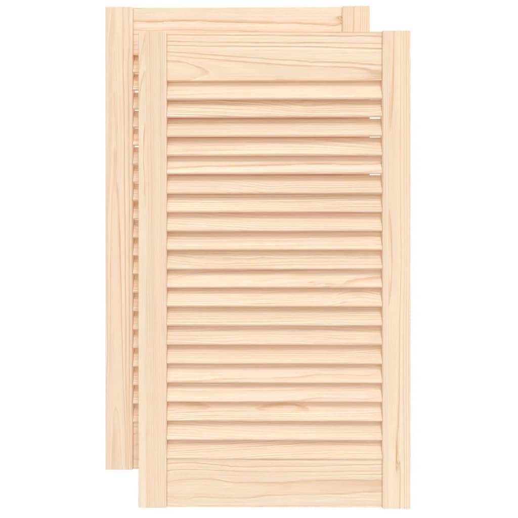 Uși lamelare, 2 buc., 69×39,4 cm, lemn masiv de pin