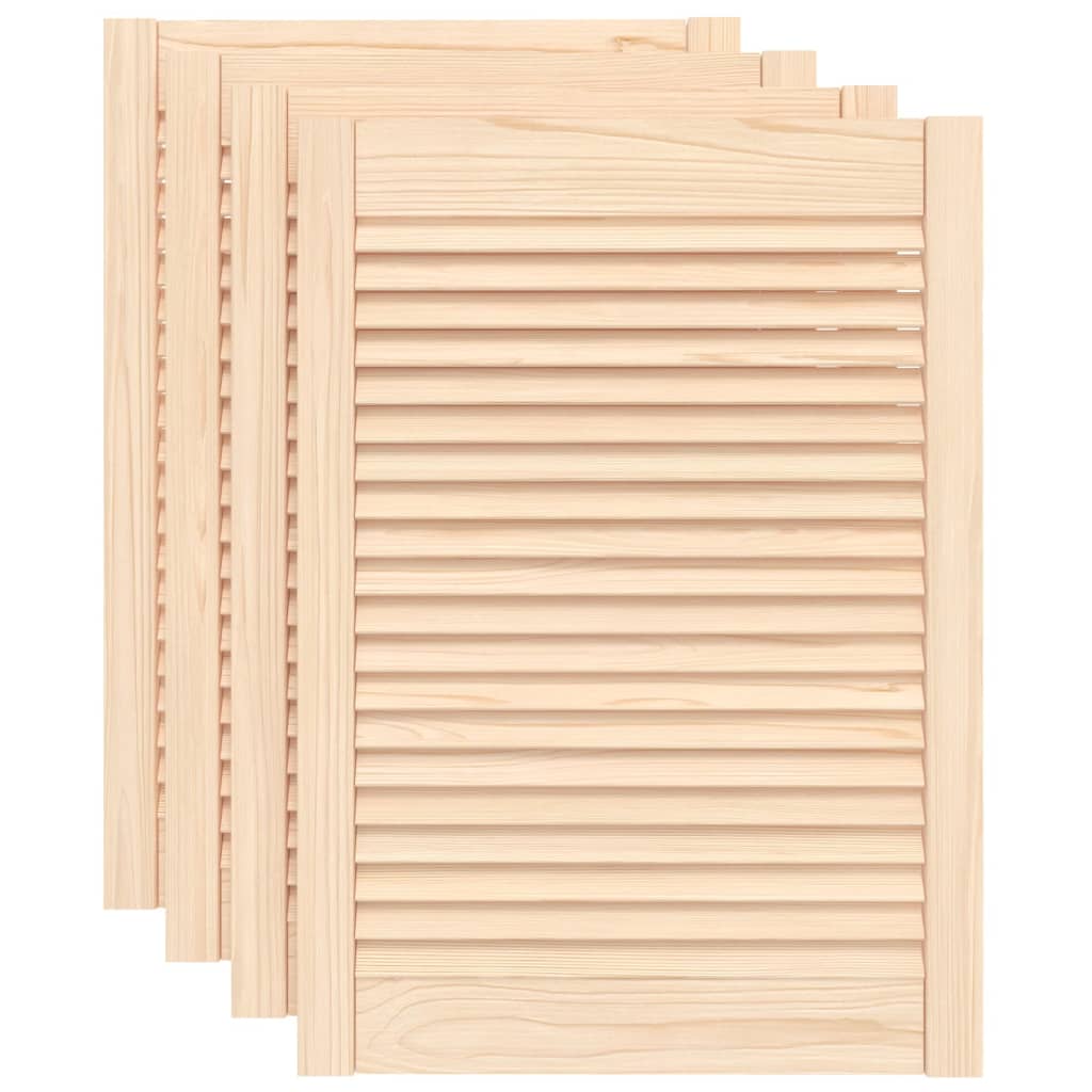 Uși lamelare, 4 buc., 69×49,4 cm, lemn masiv de pin